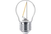 Lyskilder - Philips LED pære Classic Krone 1,4W/827 (15W) klar E27 - 929002370301