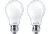 Lyskilder - Philips LED pære Classic Standard 4,5W/827 (40W) mat 2-pak E27 - 929001242967