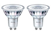 Lyskilder - Philips LED pære Classic Spot 4,6W/827 (50W) 36° 2-pak GU10 - 929001215218