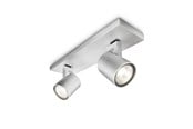 Lamper - Philips Runner spotskinne, 2xGU10, aluminium - 915004329001