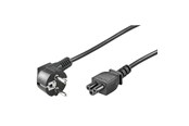 Strømkabel (intern) - Pro Strømkabel C5 (Mickey Mouse) - Sort - 90° - 3m - PC-C5B-3M-B