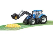 Legetøjsbil - Bruder New Holland T7.315 traktor med frontlæsser legetøj - 03121