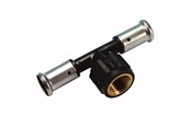 Alu-pex systemer - Henco pres tee pvdf med indvendig gevind 50 x 112 x 50 mm - 13PK-500850-N