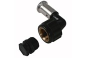 Alu-pex systemer - Henco presvinkel pvdf 63x2 90° pres x indvendig gevind - 6PK-6310-N