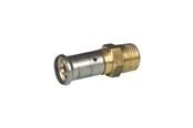 Alu-pex systemer - Henco pres overgangsnippel 26 mm x 34 cusi - 17P-2605-CS