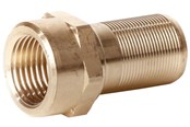Pex-systemer - Henco muffe adapter til fordelerrør rødgods 20 mm x 3/4 - 18SKS-2005B