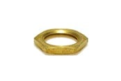 Tilbehør (Ophæng, fatninger, mv.) - Teknisk Belysnings Industri Møtrik m10x1 6-kant messing - 037C0136