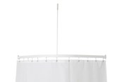 Badeværelsestilbehør - Van Der P Profil 5001 vinkelstang 90x90 cm hvid - 5750-02-90