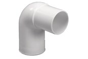 Reservedele & tilbehør til armaturer - Purus vinkel 90° 32 mm hvid pp/tpe med spidsende - 752014-132