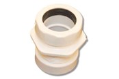Reservedele & tilbehør til armaturer - Megatherm Kobling 1 1/4" hvid lige - 750363010