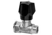 Fittings - Frese stopventil dn20 med m rå med greb og aftap - 25-1145