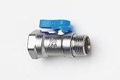 Fittings - IMI Hydronic Kuglehane TA 400 1/2" muffe/nippel blåt greb - 58400615