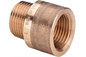 Fittings - Viega haneforlænger 30 mm x 1/2" rødgods - 354992
