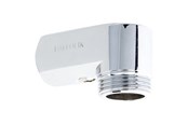 Brus og monteringstilbehør - Broen Tilgangsstykke med afspærring, 3/4" x 1/2", krom - 33110300-300008