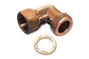 Brus og monteringstilbehør	 - Megatherm Tilgangsstykke vinkel 3/4" x 1/2" krom - 728400004