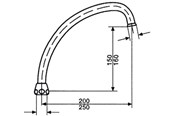 Reservedele & tilbehør til armaturer - Neoperl svingtud prio flex universal j 250 mm 3/4 omløber - 16825100006