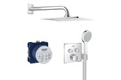 Blandingsbatterier og armaturer - Grohe Grohtherm SmartControl Brusesæt med hovedbruser, krom - 34742000