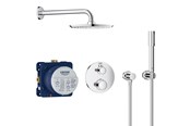 Blandingsbatterier og armaturer - Grohe Grohtherm brusesæt med Rainshower Cosmopolitan 210, krom - 34732000