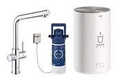 Blandingsbatterier og armaturer - Grohe  Red Duo kogende køkkenarmatur med kedel i str. M, krom - 30327001