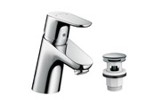 Blandingsbatterier og armaturer - Hansgrohe Focus 70 håndvaskarmatur med bundventil, krom - 31604000