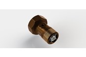 Måleinstrumenter - JCH Målerforskruning med  kontrollerbar kontraventil 2286 rødgods 34 x 1 x 50 mm *DEMO* - 484912-006