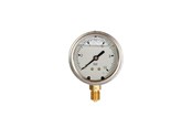 Måleinstrumenter - Erik Færgemann Manometer 1/2xø100 0-16 bar, nedadrettet studs med glycerin - 481104-504