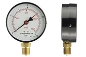 Måleinstrumenter - Erik Færgemann Manometer 1/2xø80 0-1 bar/0-10 mvs, nedadrettet studs - 481103-014R