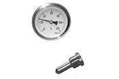 Måleinstrumenter - Erik Færgemann Skivetermometer ø63 1/2x100 mm 0-120°c - 480611-014