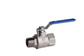 Fittings - Pettinaroli TEA kuglehane m/T greb blå 51EUB/1 muffe/nippel 3/4" - 51EUB/1-006