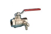 Fittings - Pettinaroli kuglehane m/St greb rød 51CS muffe/aftap 1" - 51CS-008