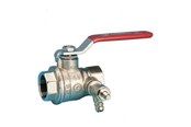 Fittings - Pettinaroli kuglehane m/St greb rød 51CS muffe/aftap 1/2" - 51CS-004