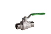 Fittings - Pettinaroli TEA kuglehane m/St greb grøn 51EU/2 nippel/nippel 1/2" - 51EU/2-004