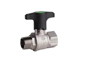 Fittings - Pettinaroli TEA kuglehane m/T greb grøn 52TEU/1 muffe/nippel 1" - 52TEU/1-008