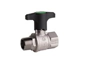 Fittings - Pettinaroli TEA kuglehane m/T greb grøn 52TEU/1 muffe/nippel 3/4" - 52TEU/1-006