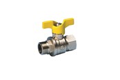 Fittings - Pettinaroli kuglehane m/T greb gas muffe/nippel 1/2" - G52/1-004