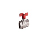 Fittings - Pettinaroli TEA kuglehane m/T greb rød 52EUR muffe/muffe 1 1/4" - 52EUR-010