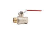 Fittings - Pettinaroli kuglehane m/St greb rød 51CE muffe/nippel 1" - 51CE/1-008