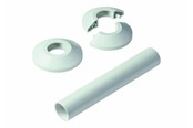 Håndklæderadiator og tilbehør - Danfoss vægroset vhx rax rtx hvid ral 9016 - 013G3132