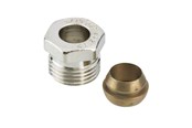 Radiatorer og ventiler - Danfoss Klemringsfitting 1/2" x 12 mm, kobber/stål - 013G4112