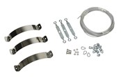 Kedler og skorstene - Metalbestos Wood bardunsæt Ø250/150 med 10 m wire sort - 317692251