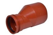 Kloakprodukter - Wavin 160x110 mm reduktion wafix pp rød - 1553551