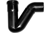 Kloakprodukter - Purus Vandlås p 75 mm 87,5° sort - 192881-075