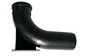 Kloakprodukter - Purus Fodbøjning 110x275x310 mm 87° sort - 192854-110