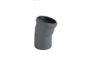 Afløb - ALIAXIS Ht-pp (amax pro) ø32 mm x 15° hvid bøjning - BKL-032-018-015
