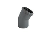 Afløb - ALIAXIS Ht-pp (amax pro) ø75 mm x 30° grå bøjning - KLW-075-019-030-GD