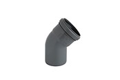 Afløb - ALIAXIS Ht-pp (amax pro) ø32 mm x 45° grå bøjning - KLW-032-018-045-GD