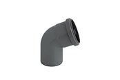 Afløb - ALIAXIS Ht-pp (amax pro) ø50 mm x 67,5° grå bøjning - KLW-050-018-067-GD