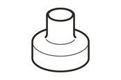 Afløb - Geberit Peh reduktion centrisk geberit ø90x63 mm - 366.570.16.1