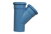 Afløb - ALIAXIS Dblue ø160 mm x 160 mm x 45° grenrør - VTR-160-160-45D