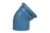 Afløb - ALIAXIS Dblue ø75 mm x 15° bøjning - VKL-075-000-15D